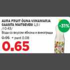 AURA FRUIT ÕUNA-VIINAMARJA GAASITA MAITSEVESI 1,5 l