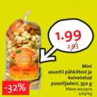 Allahindlus - Mini assortii pähklitest ja kuivatatud puuviljadest, 350 g