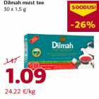 Allahindlus - Dilmah must tee
30 x 1,5 g