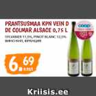 Allahindlus - PRANTSUSMAA KPN VEIN D DE COLMAR ALSACE 0,75 L