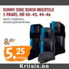 SUNNY SIDE SOKID MEESTELE 5 PAARI, NR 40-43, 44-46