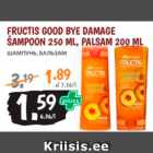 FRUCTIS GOOD BYE DAMAGE ŠAMPOON 250 ML, PALSAM 200 ML