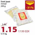 Allahindlus - Eesti juust riivitud 200 g