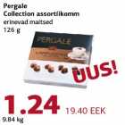 Pergale Collection assortiikomm erinevad maitsed 126 g