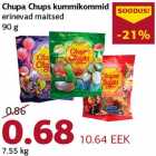 Chupa Chups kummikommid erinevad maitsed 90 g