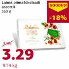 Allahindlus - Laima piimašokolaadi
assortii
360 g