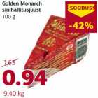 Allahindlus - Golden Monarch
sinihallitusjuust
100 g