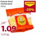 Allahindlus - Estover Eesti
riivitud juust
200 g