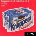 Allahindlus - Knoppers vahvel multipakk, 75 g