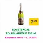 Allahindlus - SOVETSKOJE POLUSLADKOJE 750 ml