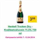 Allahindlus - Henkell Trocken Dry - Kvaliteetvahuvein 11,5% 750 ml