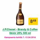 Allahindlus - J.P.Chenet - Brandy & Coffee liköör 28% 500 ml