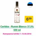 Allahindlus - Caribba - Rumm Blanco 37,5% 500 ml