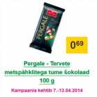 Allahindlus - Pergale - Tervete metspähklitega tume šokolaad 100 g