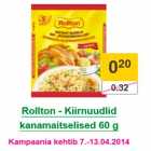 Allahindlus - Rollton - Kiirnuudlid kanamaitselised 60 g