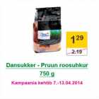 Allahindlus - Dansukker - Pruun roosuhkur 750 g