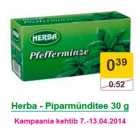 Allahindlus - Herba - Piparmünditee 30 g