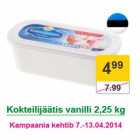 Allahindlus - Kokteilijäätis vanilli 2,25 kg