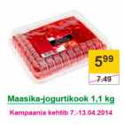 Allahindlus - Maasika-jogurtikook 1,1 kg