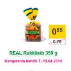 Allahindlus - REAL Rukkileib 350 g