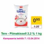 Allahindlus - Tere - Piimakissell 2,2 % 1 kg