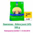 Allahindlus - Saaremaa - Söbra juust 24% 500 g