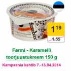 Allahindlus - Farmi - Karamelli toorjuustukreem 150 g