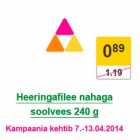 Allahindlus - Heeringafilee nahaga soolvees 240 g