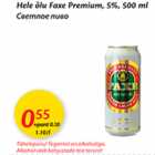 Allahindlus - hele õlu Faxe Premium 