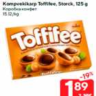 Kompvekikarp Toffifee, Storck, 125 g
