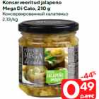 Konserveeritud jalapeno
Mega Di Cato, 210 g
