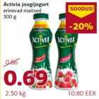 Allahindlus - Activia joogijogurt erinevad maitsed 300 g