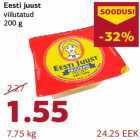 Allahindlus - Eesti juust viilutatud 200 g