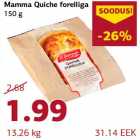 Allahindlus - Mamma Quiche forelliga 150 g