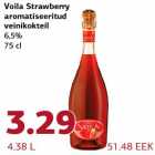 Allahindlus - Voila Strawberry aromatiseeritud veinikokteil 6,5% 75 cl