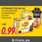 Allahindlus - LIPTON MUST TEE 20X1,6G