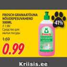 FROSCH GRANAATÕUNA
NÕUDEPESUVAHEND
500ML