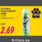 CIF CITRUS
PUHASTUSVAHT
500ML