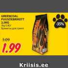 GREENCOAL
PUUSÖEBRIKETT
2,5KG