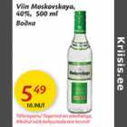 Allahindlus - Viin Moskovskaya,40%,500 ml