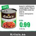 Allahindlus - DAUCY KÖÖGIVILJADE
SEGU TŠILLI
KASTMES 400 G/
250 G