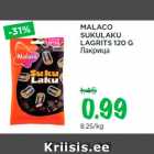 Allahindlus - MALACO
SUKULAKU
LAGRITS 120 G