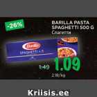 Allahindlus - BARILLA PASTA
SPAGHETTI 500 G