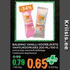 Allahindlus - BALBIINO VANILLI-KOOREJÄÄTIS
VAHVLIKOONUSES 200 ML/100 G