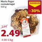 Allahindlus - Marta Pagar
rosinakringel
500 g