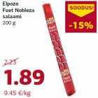 Elpozo
Fuet Nobleza
salaami
200 g