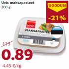 Allahindlus - Uvic maksapasteet
200 g