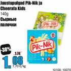 Juustupulgad Pik-Nik ja
Cheerafa Kids
140g
