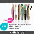 Ripsmetušš L’Oréal Paris Volume
Million Lashes****
