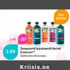 Šampoonid ja palsamid Herbal
Essences**
